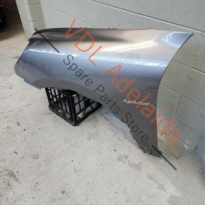     Porsche Cayenne 958 Front Left Fender Mudguard Panel Meteor Gray Metallic M7W/9Q