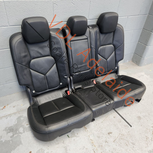    Porsche Cayenne 958 Rear Seat Set Black Leather