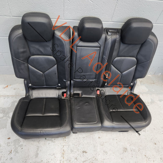     Porsche Cayenne 958 Rear Seat Set Black Leather