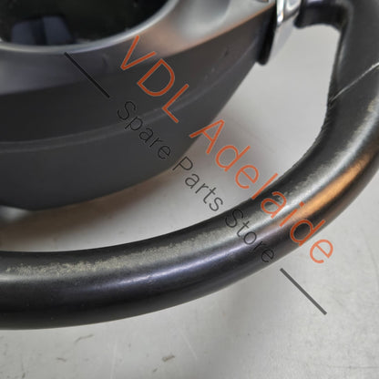 7PP959537AK    Porsche Cayenne 958 Panamera 911 Multifunction Steering Wheel Black Leather