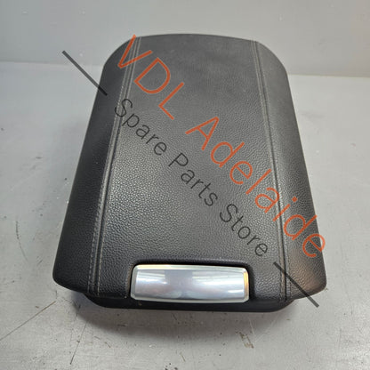 958 553 207 40 21U    Porsche Cayenne 958 Black Leather Armrest Arm Rest Console lid 95855320700 21U