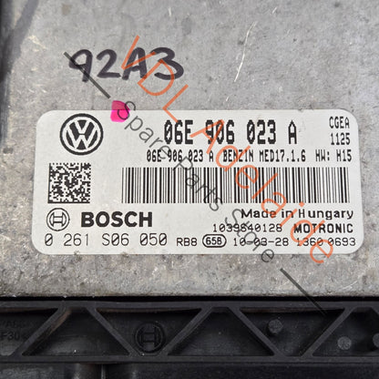 MED17.1.6 0261S06050 06E906023A  Porsche Cayenne DME ECU Engine Control Unit 3.0 Hybrid S V6 Supercharged 245kw 95861860330 06E906023A MED17.1.6