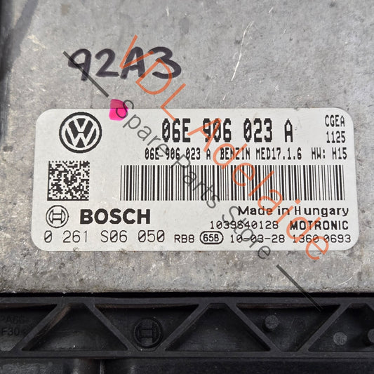 MED17.1.6 0261S06050 06E906023A  Porsche Cayenne DME ECU Engine Control Unit 3.0 Hybrid S V6 Supercharged 245kw 95861860330 06E906023A MED17.1.6