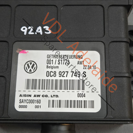     Porsche Cayenne 958 92A Auto Transmission Control Unit ECU 0C8927749S