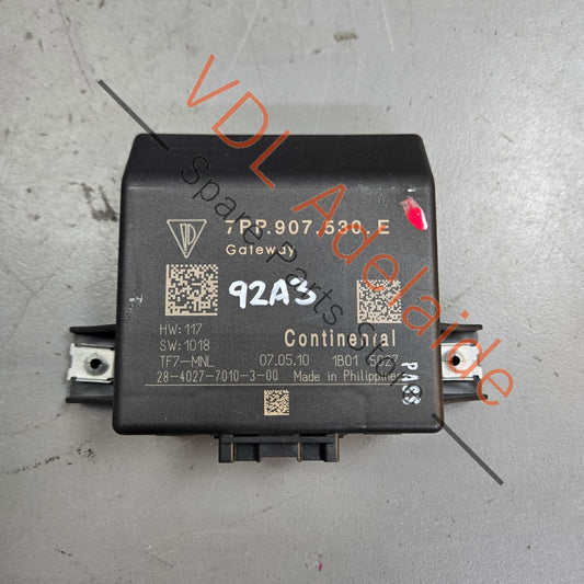 7PP907530R 95861012701   Porsche Cayenne 958 92A Diagnostic Gateway Control Unit Module ECU 7PP907530E 7PP907530R 95861012701