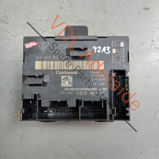 958 618 792 03    Porsche Cayenne 958 92A Front Passenger Door Control Unit 7PP959792K 95861879203