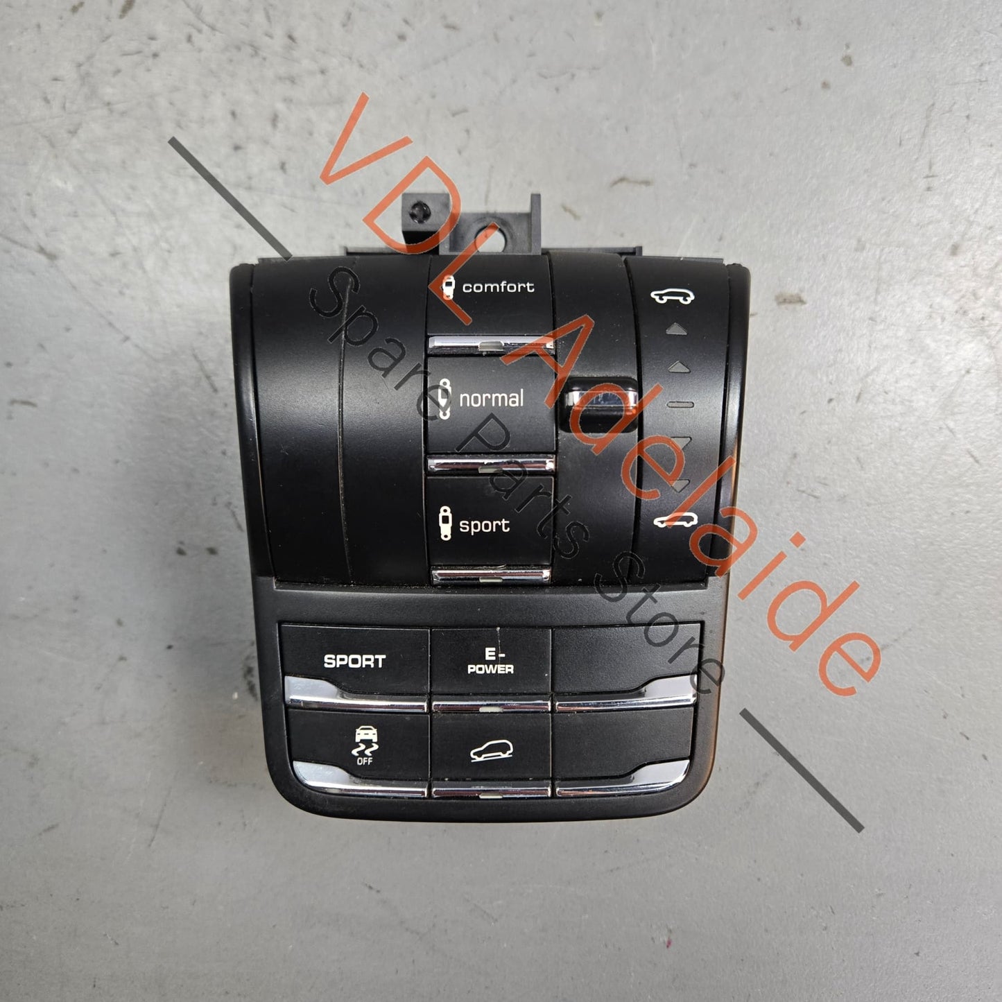 958 613 131 00 7P5927127 7P5927521  Porsche Cayenne Hybrid 958 Switch Air Suspension Ride Height Control and Drive Mode Descent Control