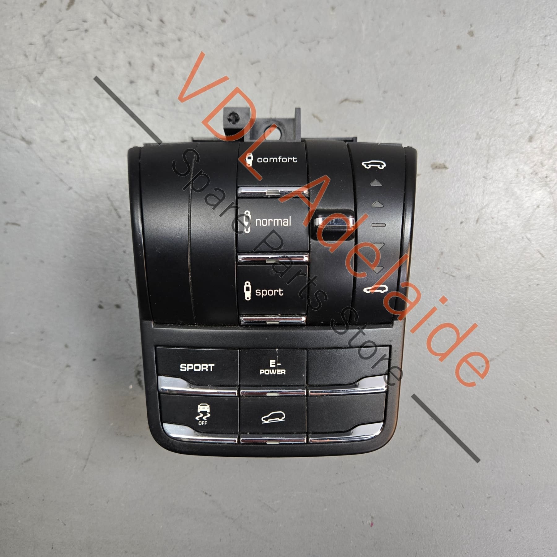958 613 131 00 7P5927127 7P5927521  Porsche Cayenne Hybrid 958 Switch Air Suspension Ride Height Control and Drive Mode Descent Control
