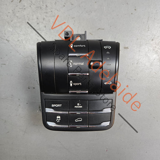 958 613 131 00 7P5927127 7P5927521  Porsche Cayenne Hybrid 958 Switch Air Suspension Ride Height Control and Drive Mode Descent Control