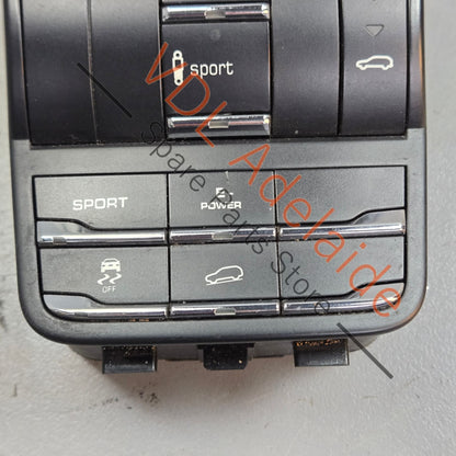 958 613 131 00 7P5927127 7P5927521  Porsche Cayenne Hybrid 958 Switch Air Suspension Ride Height Control and Drive Mode Descent Control