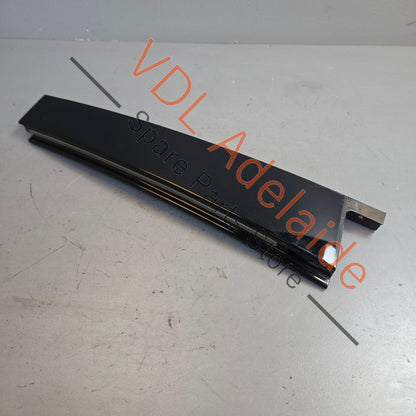 7P5853352    Porsche Cayenne Rear Left Door B Pillar Exterior Moulding Trim 7P5853351 95855935102 GW1 Gloss Black