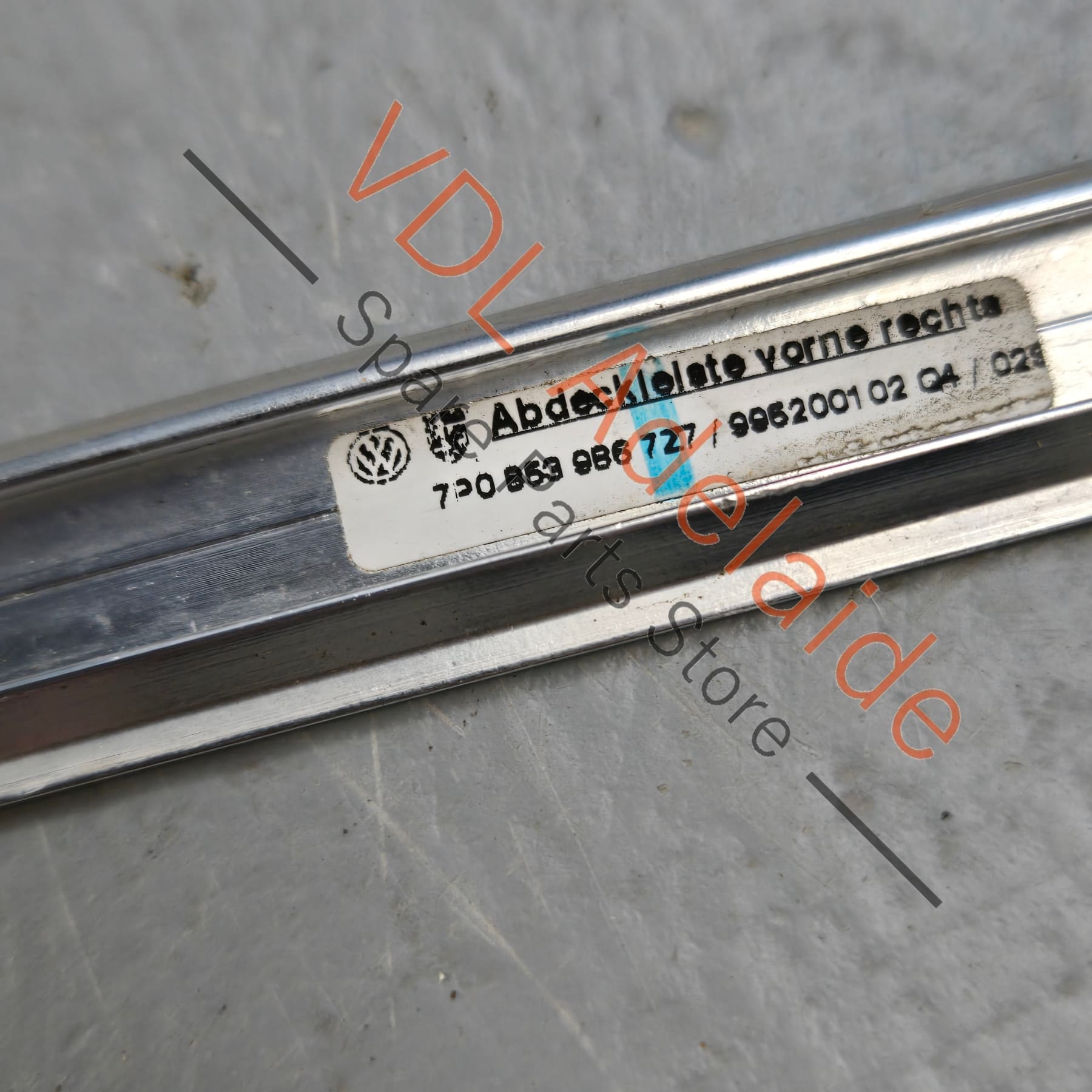 958 559 985 00 7Z7 958 559 995 21 7Z7   Porsche 92A 958 Set of Window Chrome Trims Polished Aluminium