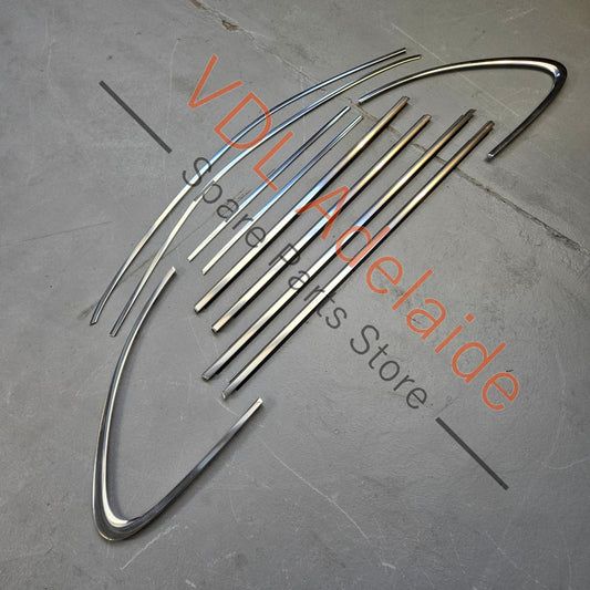 958 559 985 00 7Z7 958 559 995 21 7Z7   Porsche 92A 958 Set of Window Chrome Trims Polished Aluminium