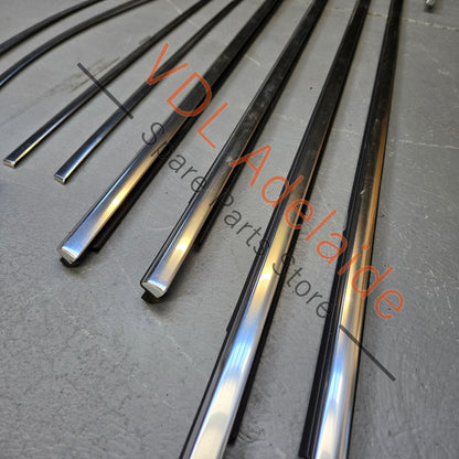 958 559 985 00 7Z7 958 559 995 21 7Z7   Porsche 92A 958 Set of Window Chrome Trims Polished Aluminium