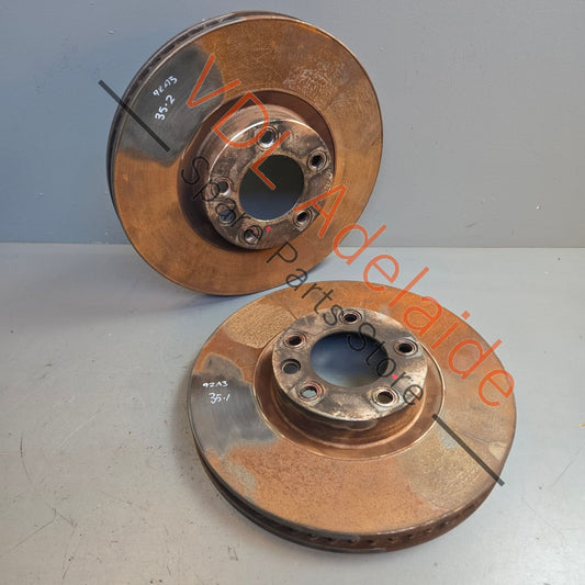 958 351 403 01 95835140401 7P6615302  Pair of Porsche Cayenne 958 Front Disc Rotors 360mm x 36mm 18in 95835140301 95835140401 7P6615302