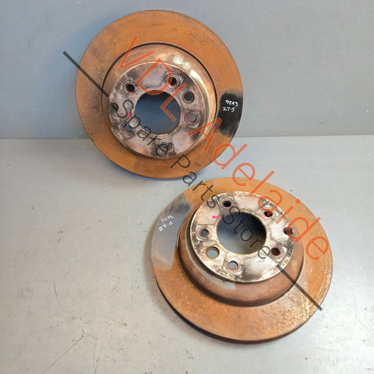 95535240131 7L6615601D   Pair of Porsche Cayenne 955 957 958 Rear Disc Rotors 330mm x 28mm 17in 95535240131 7L6615601D
