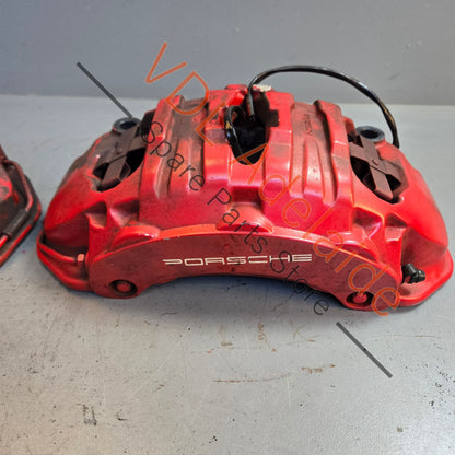 7PP 615 149 AQ 7PP 615 150 AQ   Pair of Porsche Cayenne 955 957 958 Front Brake Calipers Brembo 360mm 6x Piston