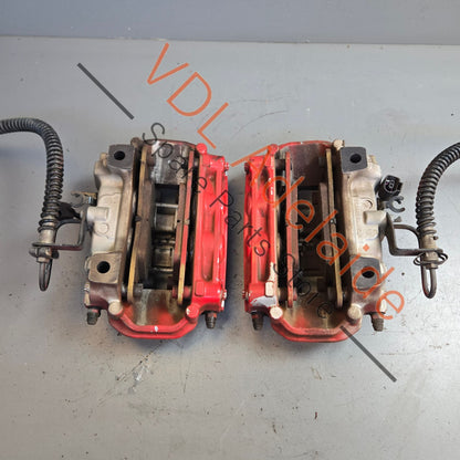 7P0 615 423 7P5 615 423 AG 958 352 423 40 958 352 424 40 Pair of Porsche Cayenne 955 957 958 Rear Brake Calipers Brembo 330mm 4x Piston