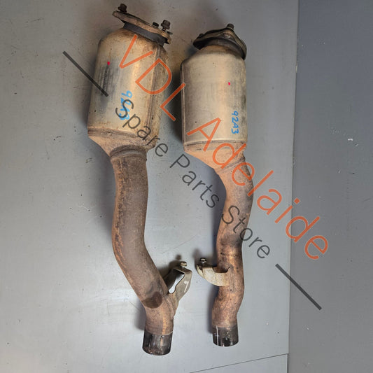 95811302311 95811302411   Porsche Cayenne Hybrid 3.0 V6 Muffler Silencer Exhaust Set Left & Right 95811302311 95811302411