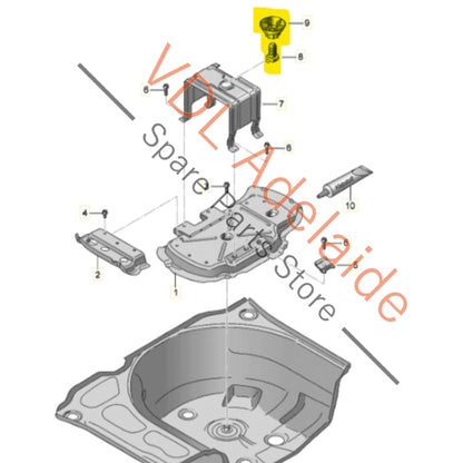 6J0803899 8K0804899   VW Polo Spare Wheel Mounting Bolt & Lug 6J0803899 8K0804899