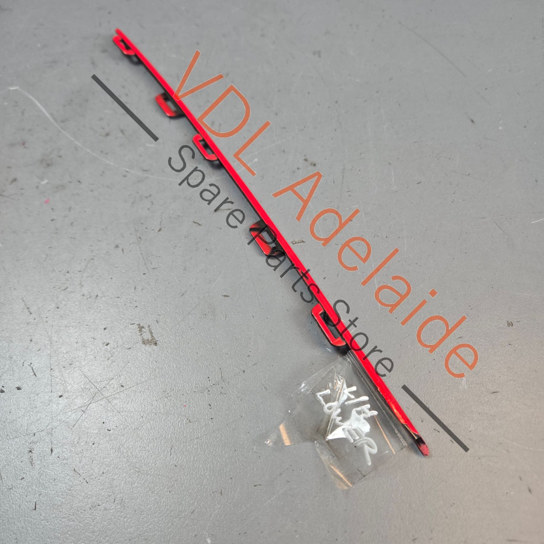 6R0853651RQWD    VW Polo Gti Front Grille Red Stripe Trim Left Lower