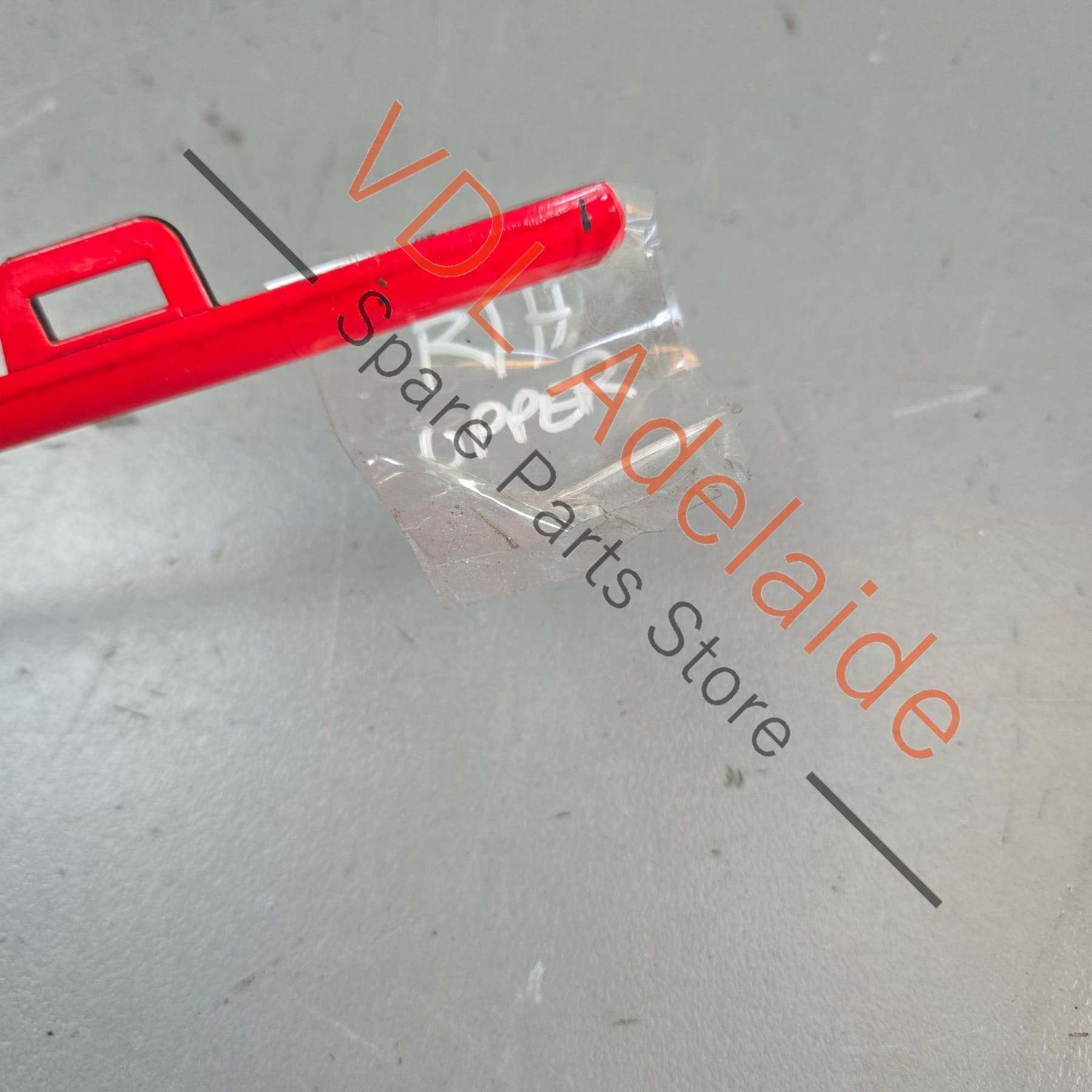 6R0853651RQWD    VW Polo Gti Front Grille Red Stripe Trim Right Upper