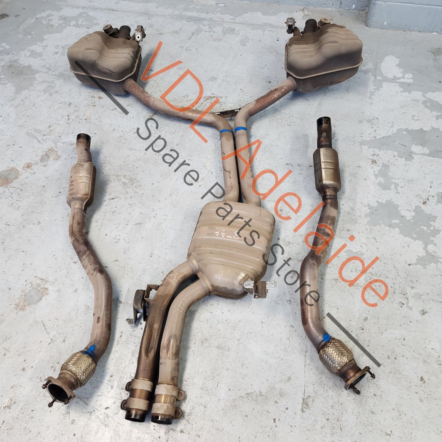 8T0253609CR 8T0253409K 8T0253095  Audi RS5 Exhaust System with Mufflers and Silencer