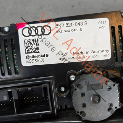 8K2820043BA 8K2820043S 8K2820043AH  Audi RS5 Air Conditioning Switch Climate Control Switch 8K2820043S 8K2820043AH 8K2820043BA