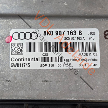 8K0907163B    Audi RS5 Differential Control Unit for AWD 8K0907163B