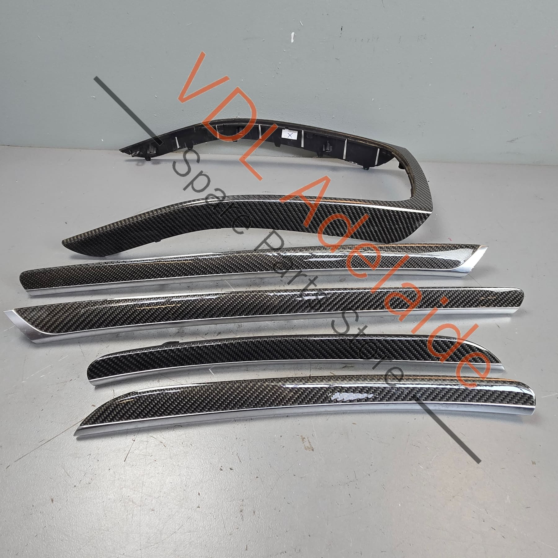 8K0863305AE6T3 8T0867409AF6T3 8T0867419AF6T3  Audi RS5 Set of Carbon Fibre Interior Trim Set Doors and Console 8T0867409AF 6T3 8K0863305AE 6T3