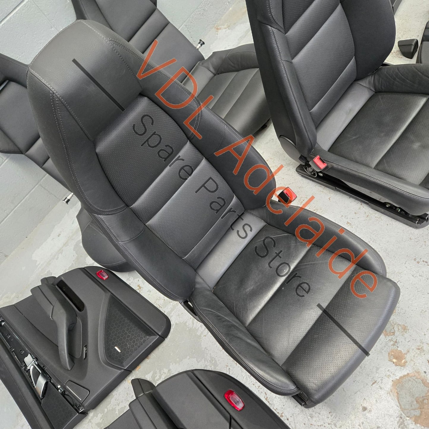     Porsche Panamera 970 Black Leather Interior Set Seats & Door cards