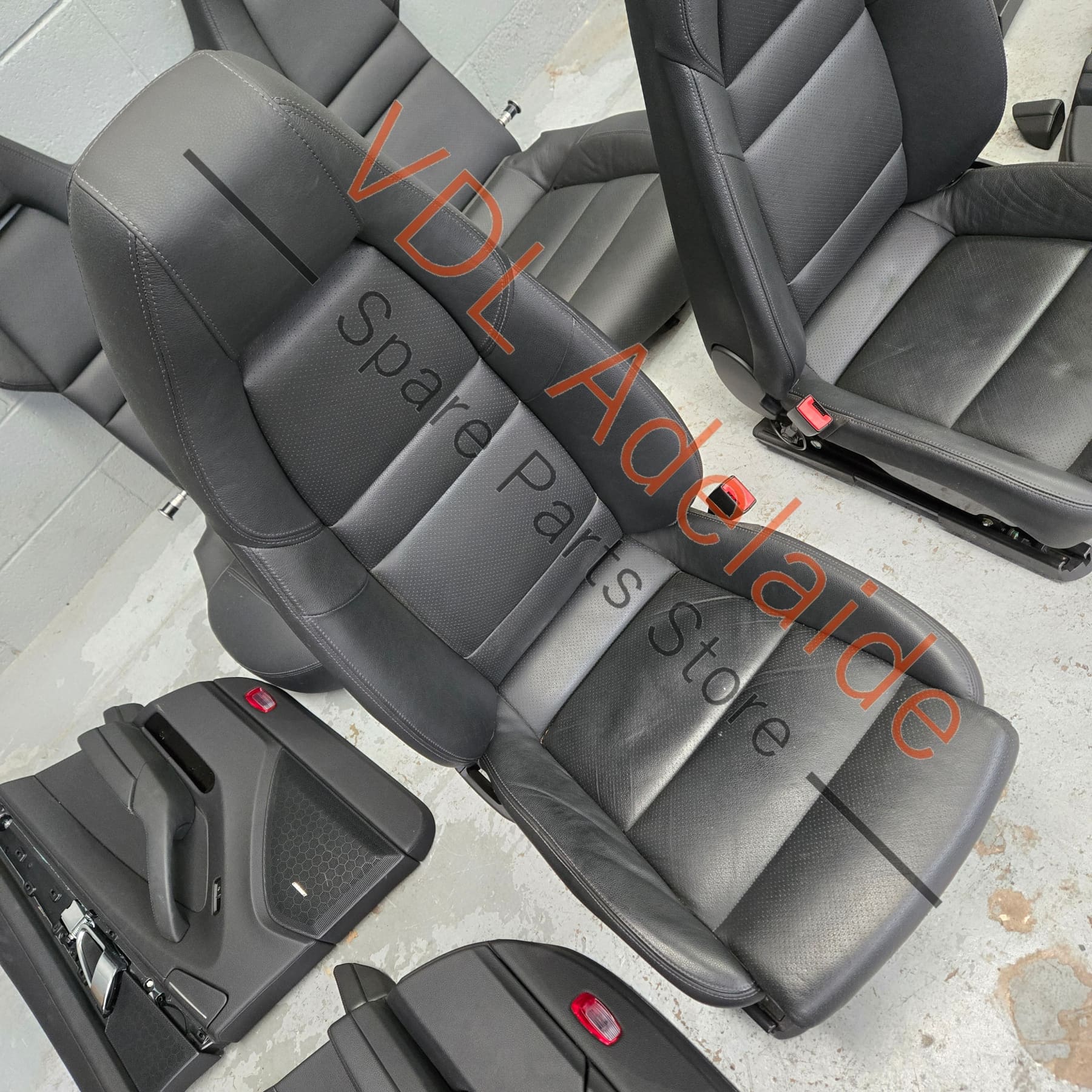     Porsche Panamera 970 Black Leather Interior Set Seats & Door cards