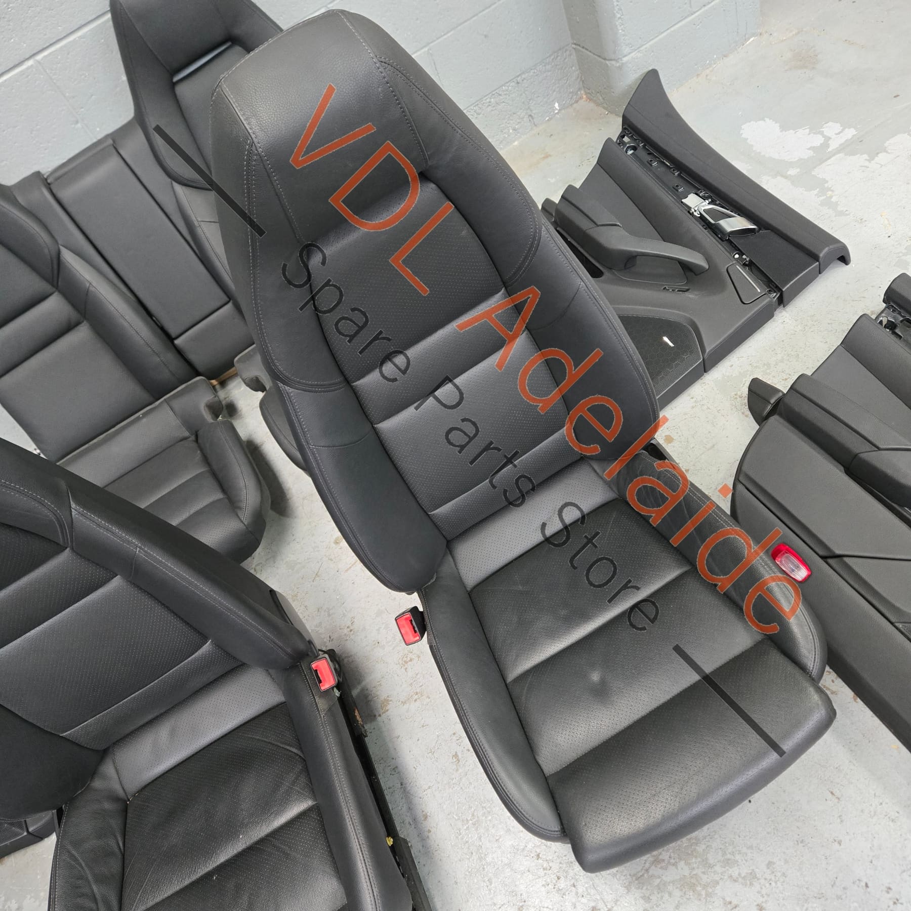     Porsche Panamera 970 Black Leather Interior Set Seats & Door cards