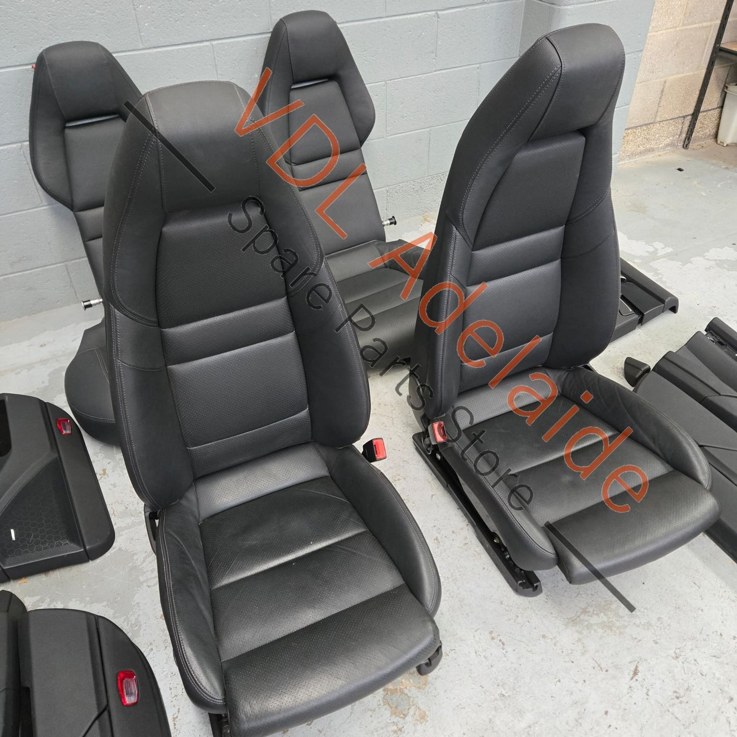     Porsche Panamera 970 Black Leather Interior Set Seats & Door cards