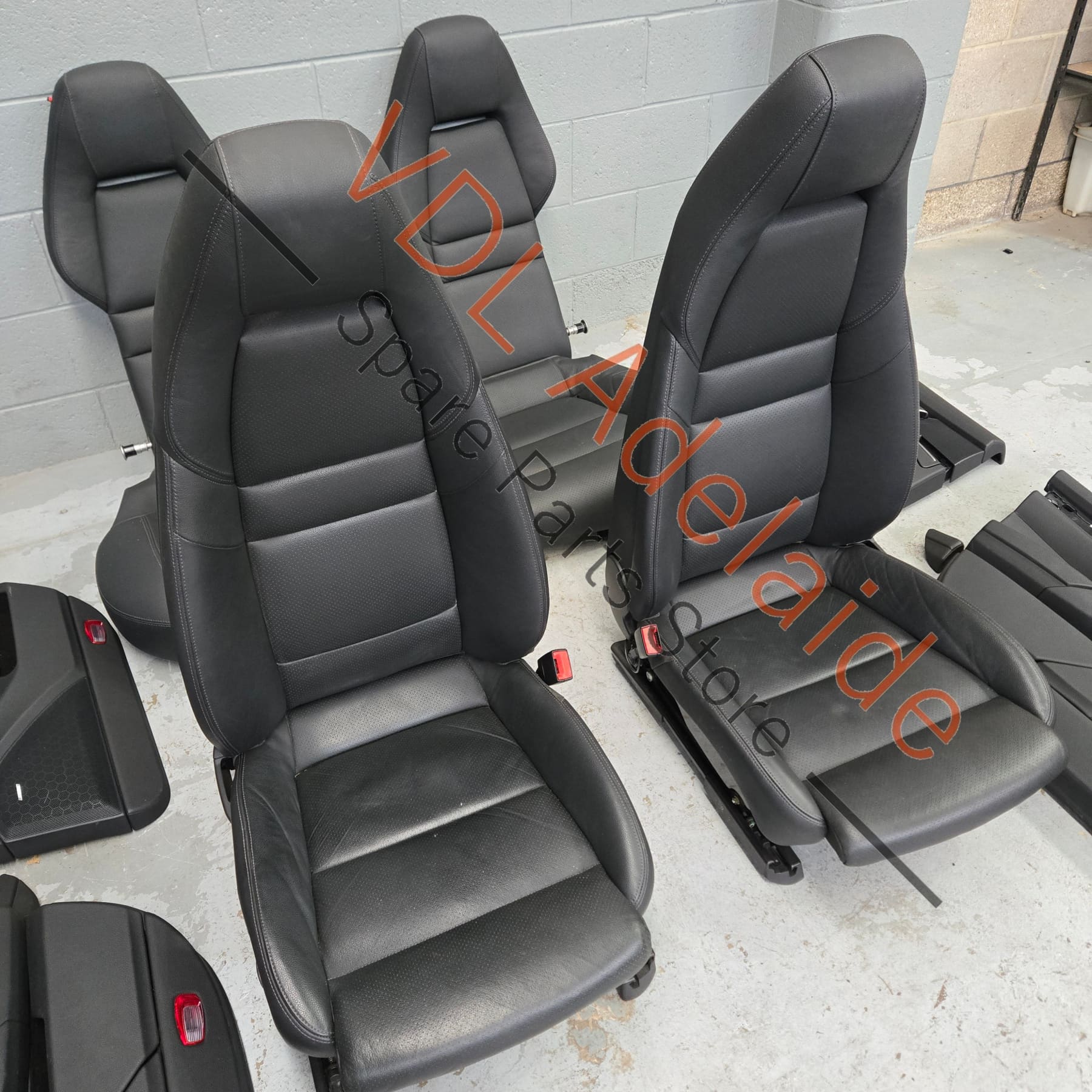     Porsche Panamera 970 Black Leather Interior Set Seats & Door cards