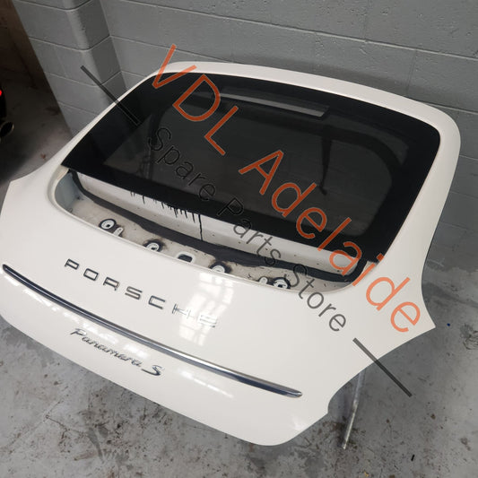 97051201114GRV    Porsche Panamera 970 Rear Boot Hatch Panel Trunk Lid 97051201114GRV 97051201114 Carrara White B9A / B4