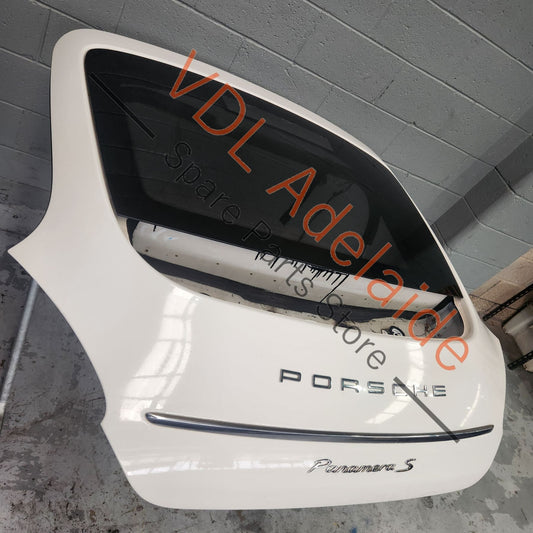 97051201114GRV    Porsche Panamera 970 Rear Boot Hatch Panel Trunk Lid 97051201114GRV 97051201114 Carrara White B9A / B4