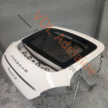 97051201114GRV    Porsche Panamera 970 Rear Boot Hatch Panel Trunk Lid 97051201114GRV 97051201114 Carrara White B9A / B4