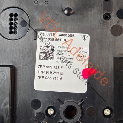 7PP868404R 7PP868404RS   Porsche Panamera 970 Overhead Roof Switch Dome Light 7PP868404RS 7PP868404R