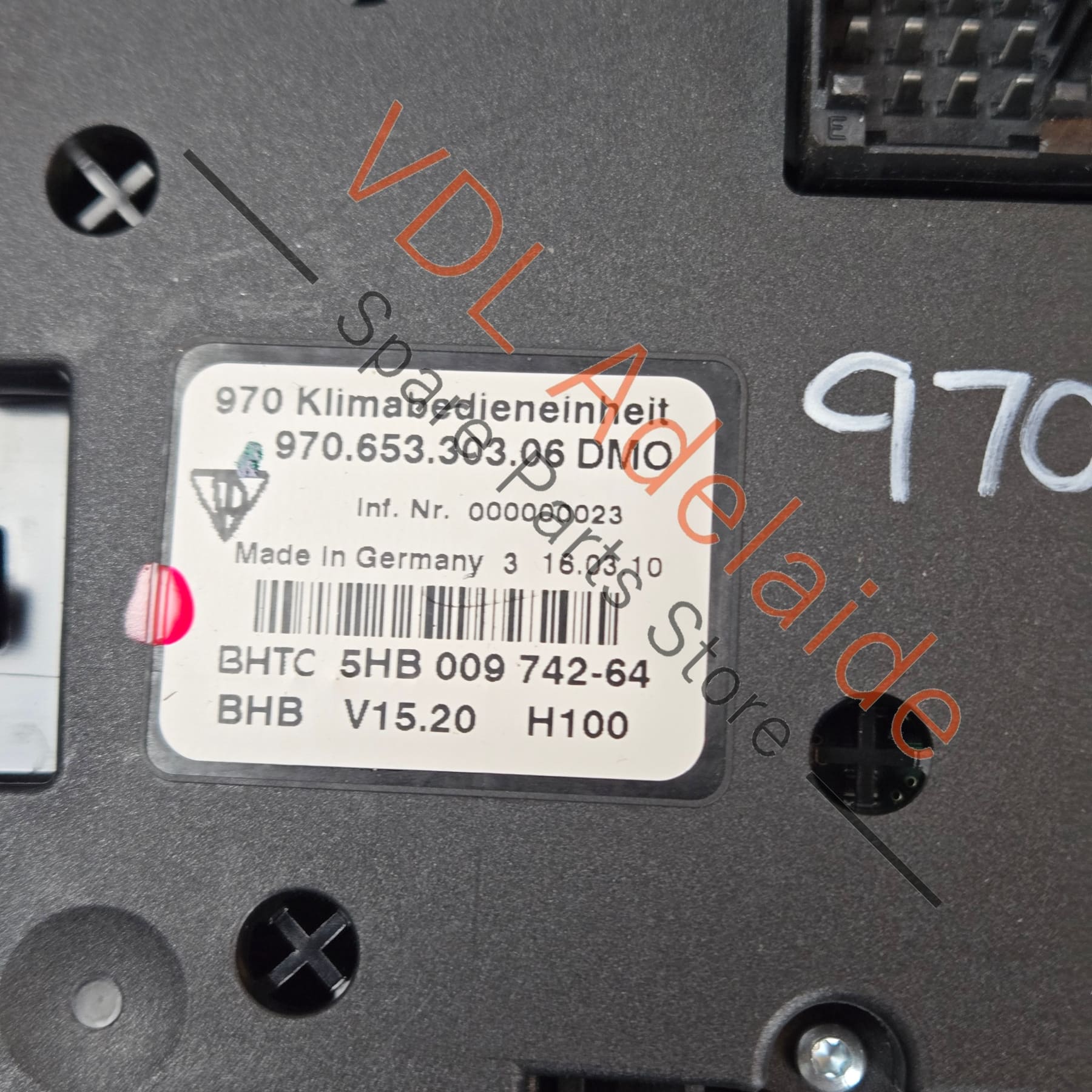 97065330335DMO    Porsche Panamera 970 Air Conditioning Control Panel Switch 97065330335 DMO