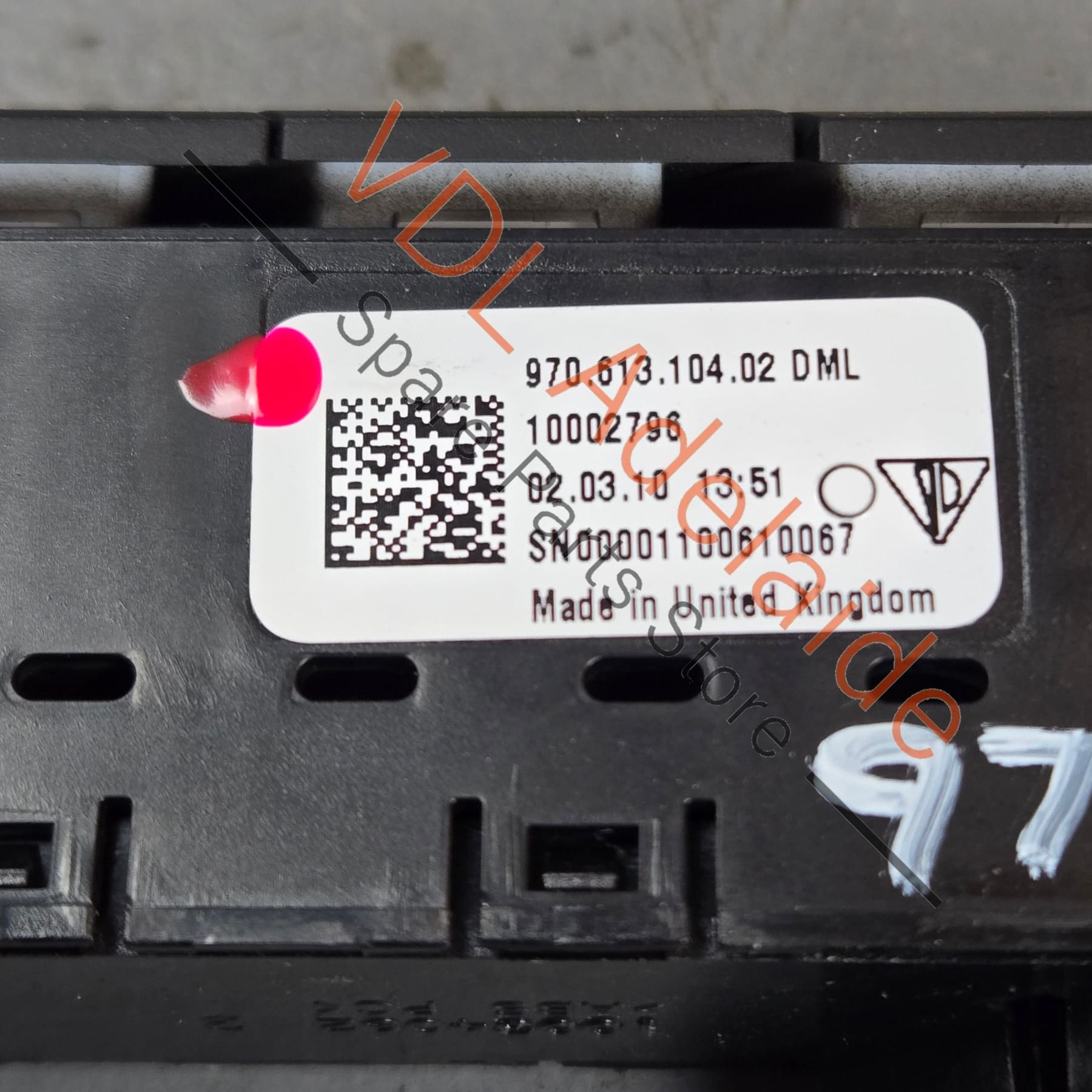97061310402 97061310402DML   Porsche Panamera 970 Right Door Memory Seat Switch 97061310402