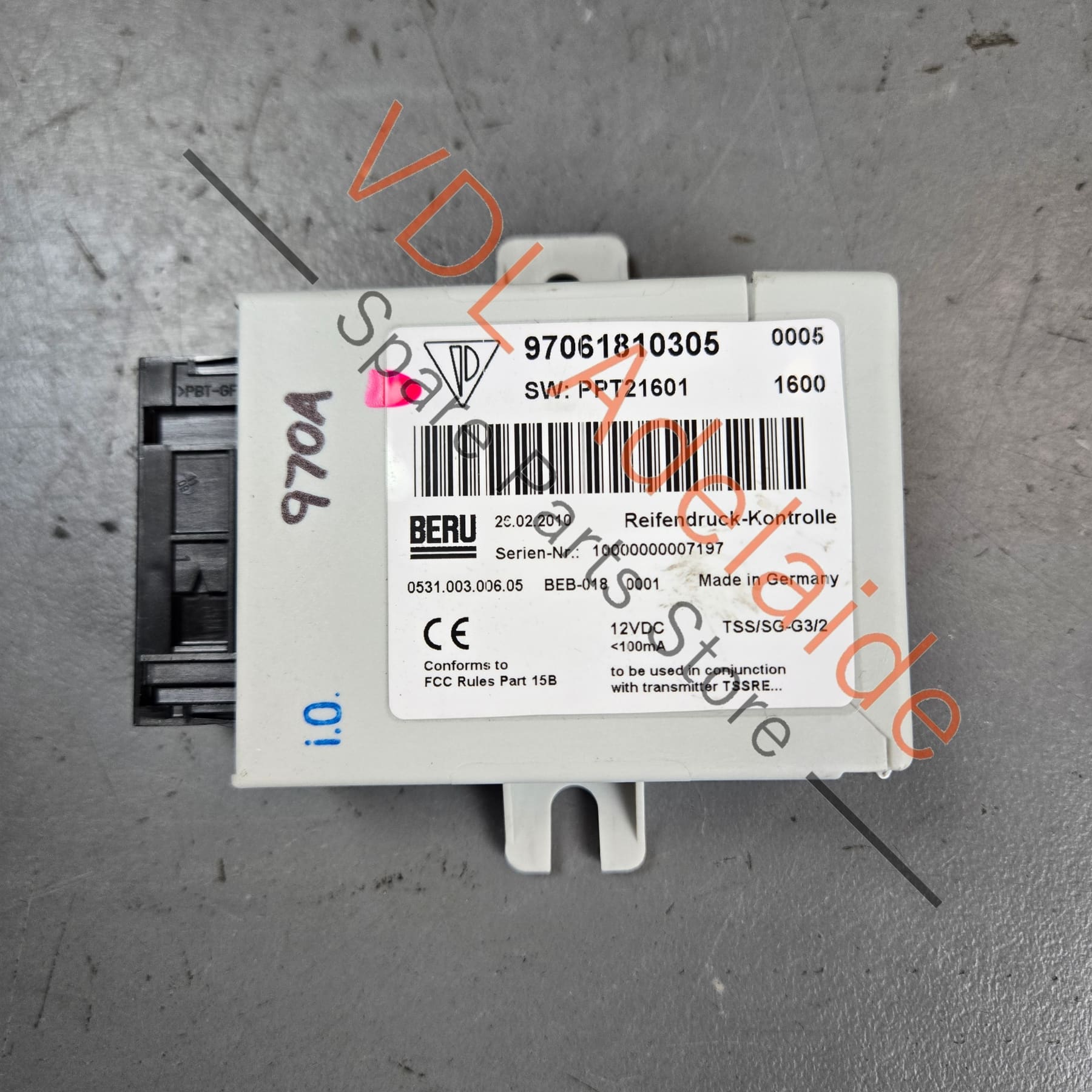 Porsche Panamera 970 TPMS Tire Pressure Monitor Control Module 9706181 ...