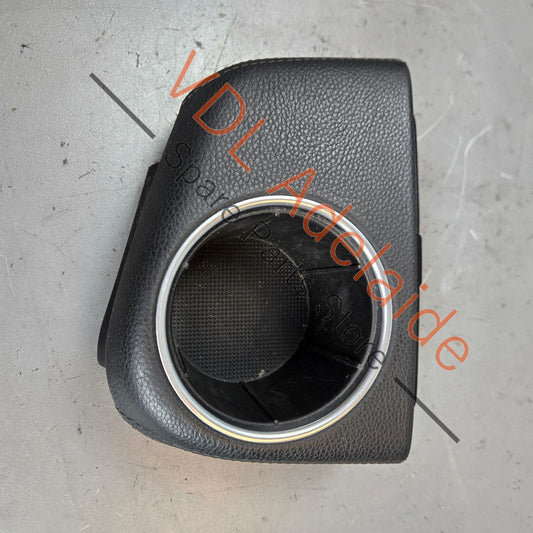 9705533810121U    Porsche Panamera 970 Centre Console Drinks Cup Holder 97055338101 21U Black Leather
