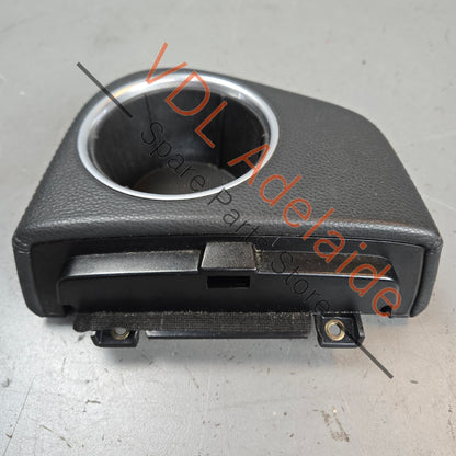 9705533810121U    Porsche Panamera 970 Centre Console Drinks Cup Holder 97055338101 21U Black Leather