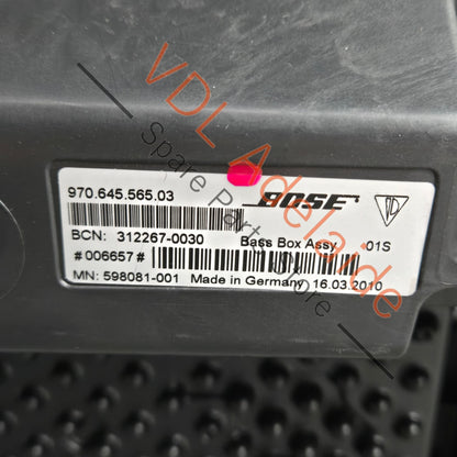 97064556503 97064556504   Porsche Panamera 970 BOSE Subwoofer Bass Box Speaker 97064556503