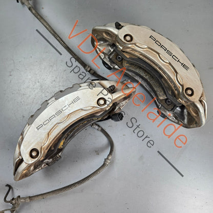 7PP615149AQ 7PP615150AQ   Porsche 360mm 6 Piston Brake Caliper Brembo Pair Front 7PP615149AQ, 7PP615150AQ
