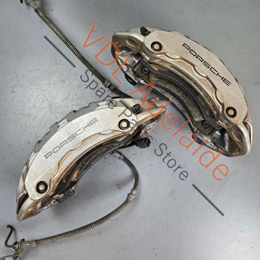 7PP615149AQ 7PP615150AQ   Porsche 360mm 6 Piston Brake Caliper Brembo Pair Front 7PP615149AQ, 7PP615150AQ