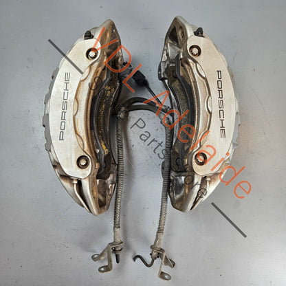 7PP615149AQ 7PP615150AQ   Porsche 360mm 6 Piston Brake Caliper Brembo Pair Front 7PP615149AQ, 7PP615150AQ