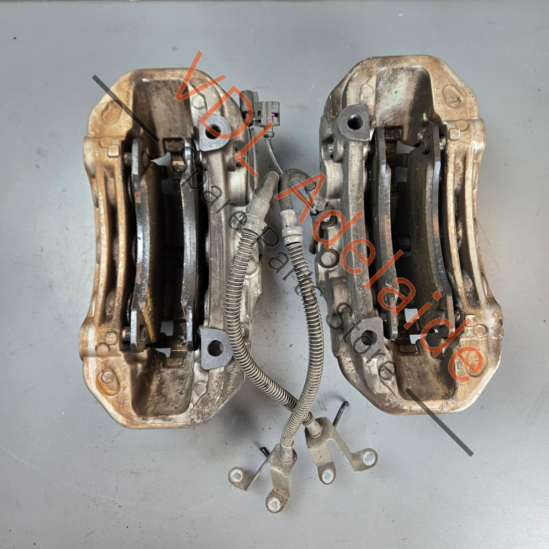 7PP615149AQ 7PP615150AQ   Porsche 360mm 6 Piston Brake Caliper Brembo Pair Front 7PP615149AQ, 7PP615150AQ