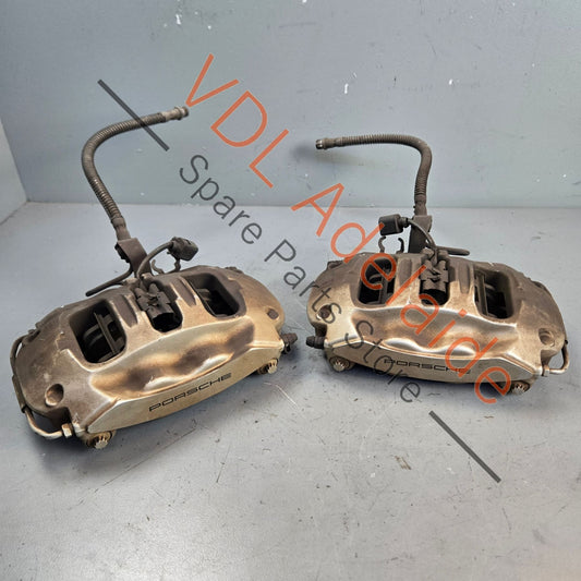 4311037    Porsche 330mm 4 Piston Brake Caliper Brembo Pair Rear 0004311037